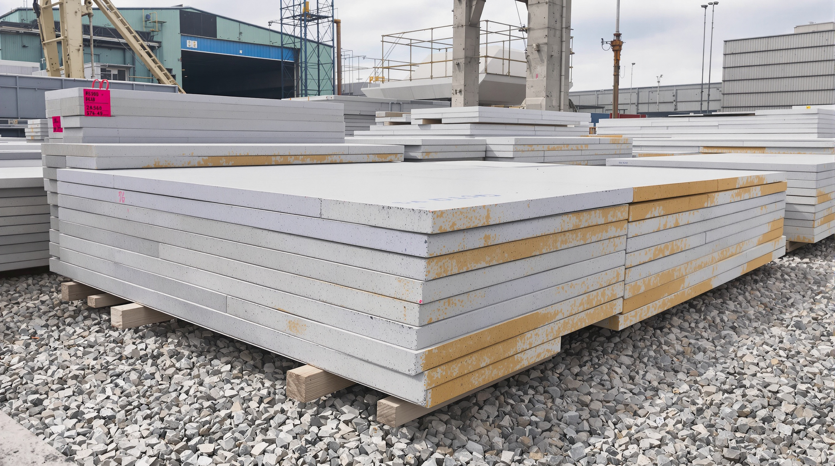 Pose de dalles podotactiles béton en espace public